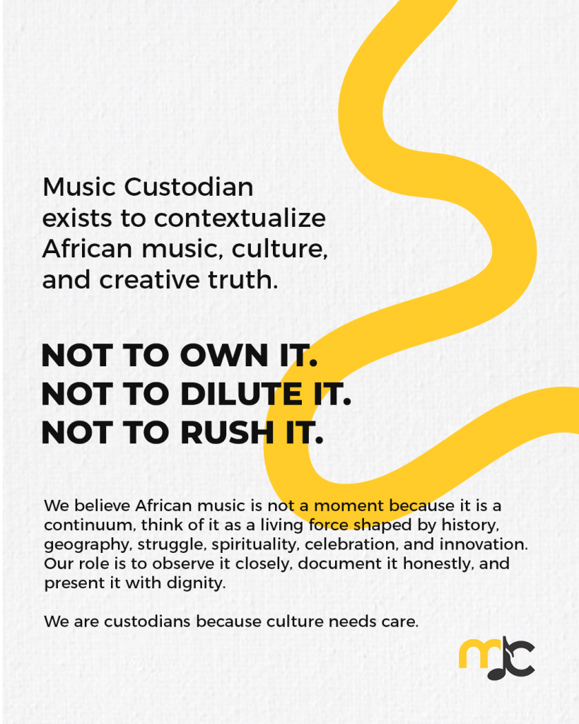 Music Custodian Manifesto