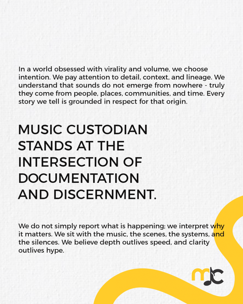 Music Custodian Manifesto
