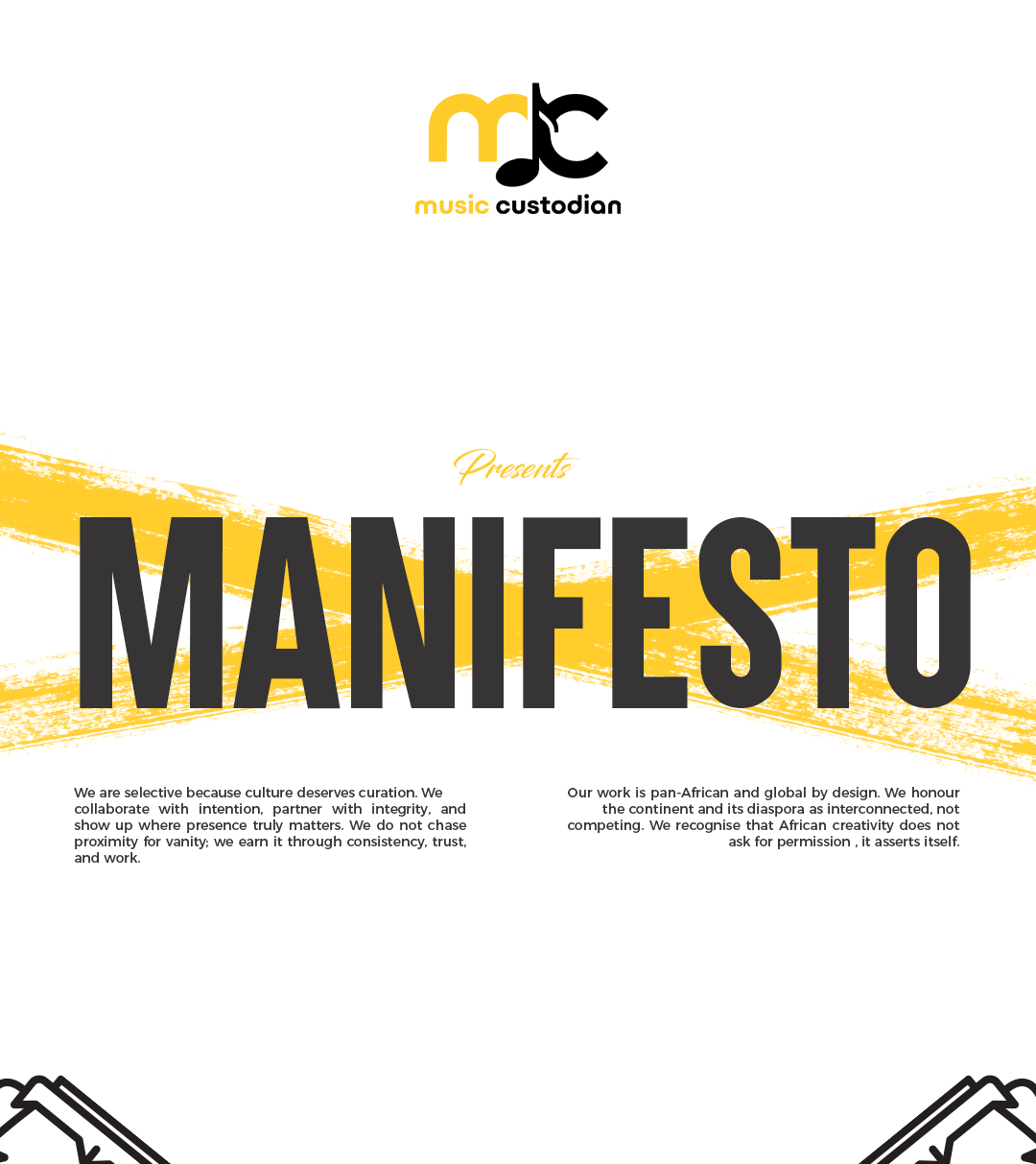 Music Custodian Manifesto