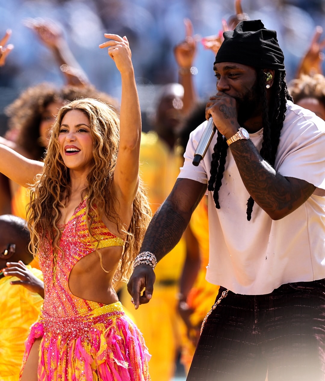 Burna Boy x Shakira at World Cup Halftime Show